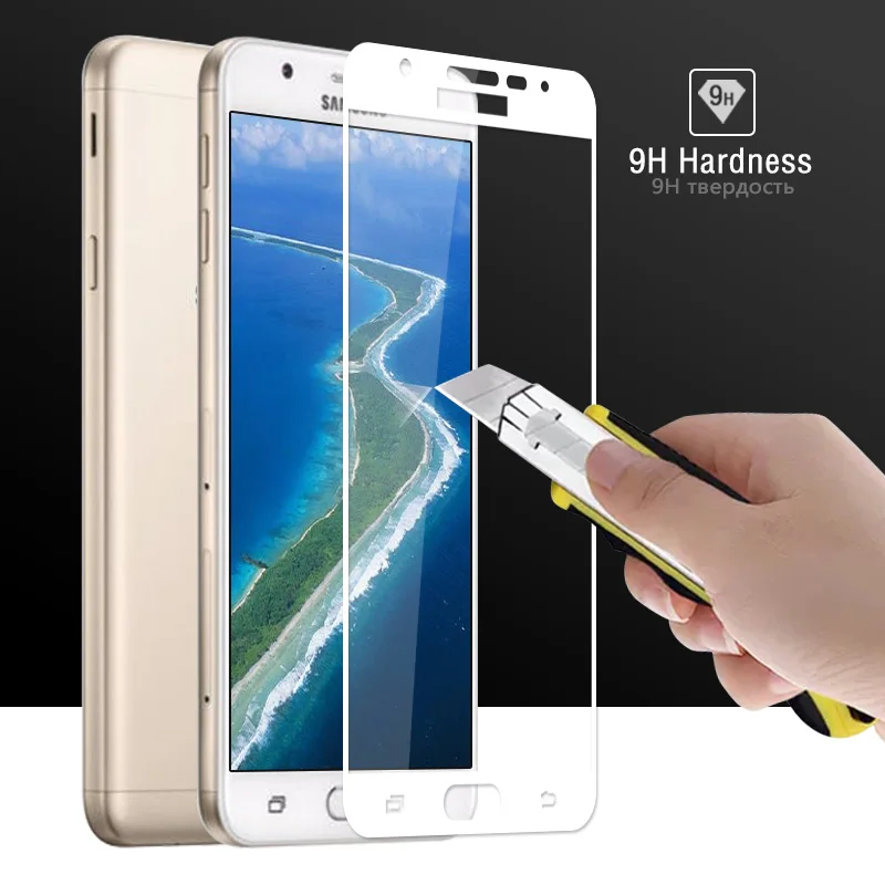 Ультратонкое Защитное стекло для Samsung Galaxy J7 Prime SM G610F|Защитные стёкла и плёнки