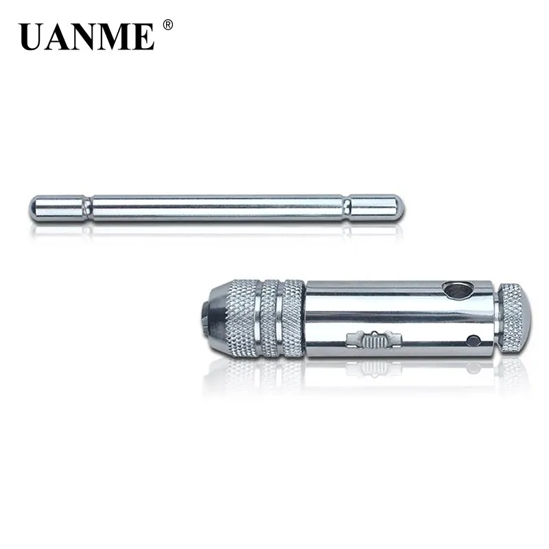 UANME 5Pcs/set T-Handle Ratchet Tap Wrench Machinist Tool Screw Thread Plug M3-M8 | Инструменты