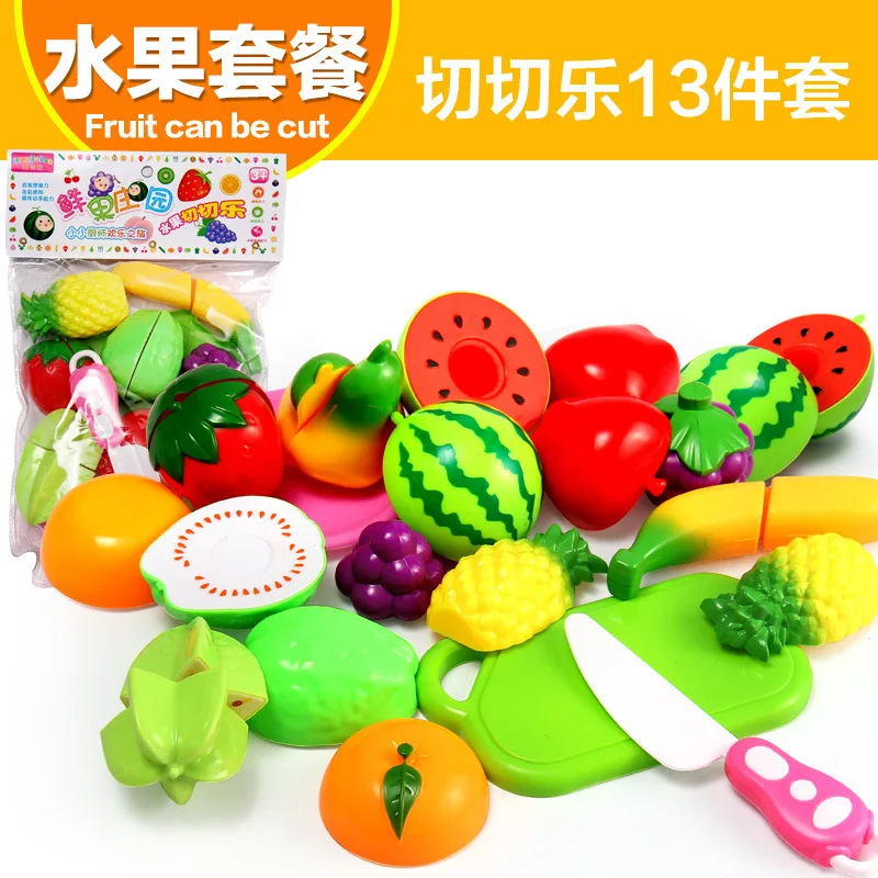 Новинка 2017 Fation дети имеют семьи игрушки кухня маленькая девочка толкает корзина