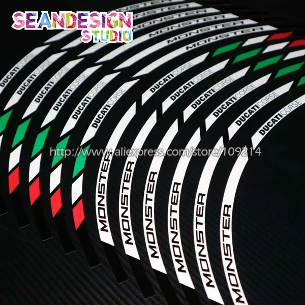 Наклейка на колесо для мотоцикла с отражающим ободом подходит любителей