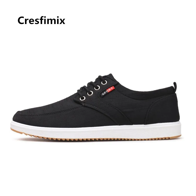 Мужская обувь Cresfimix модная черная удобная мужская на шнуровке уличная синяя