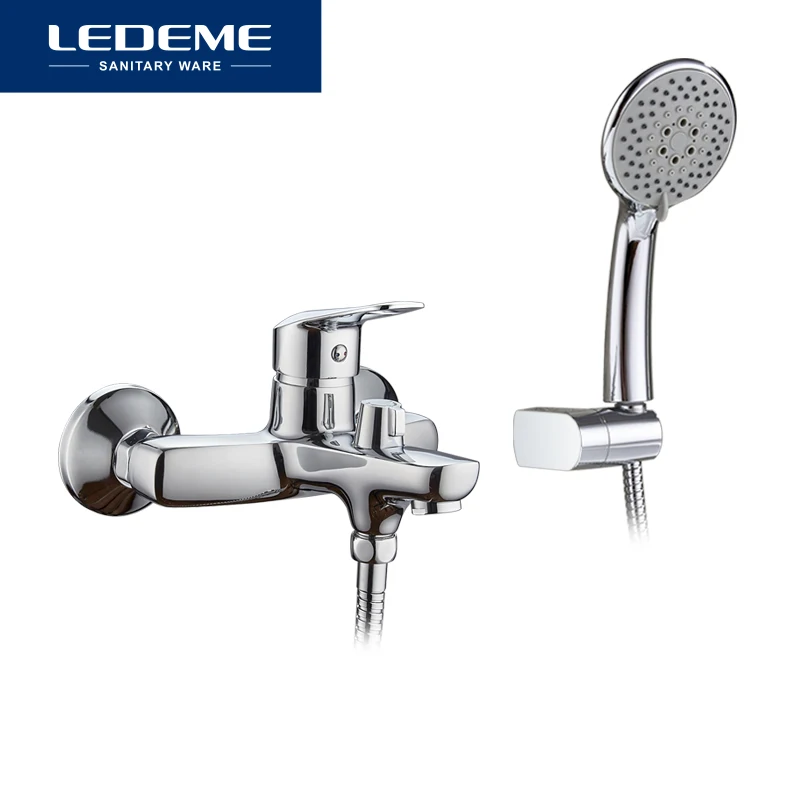LEDEME Смеситель для ванны с коротким изливом. латунь Цвет: хром L3251|bath shower faucet|faucet
