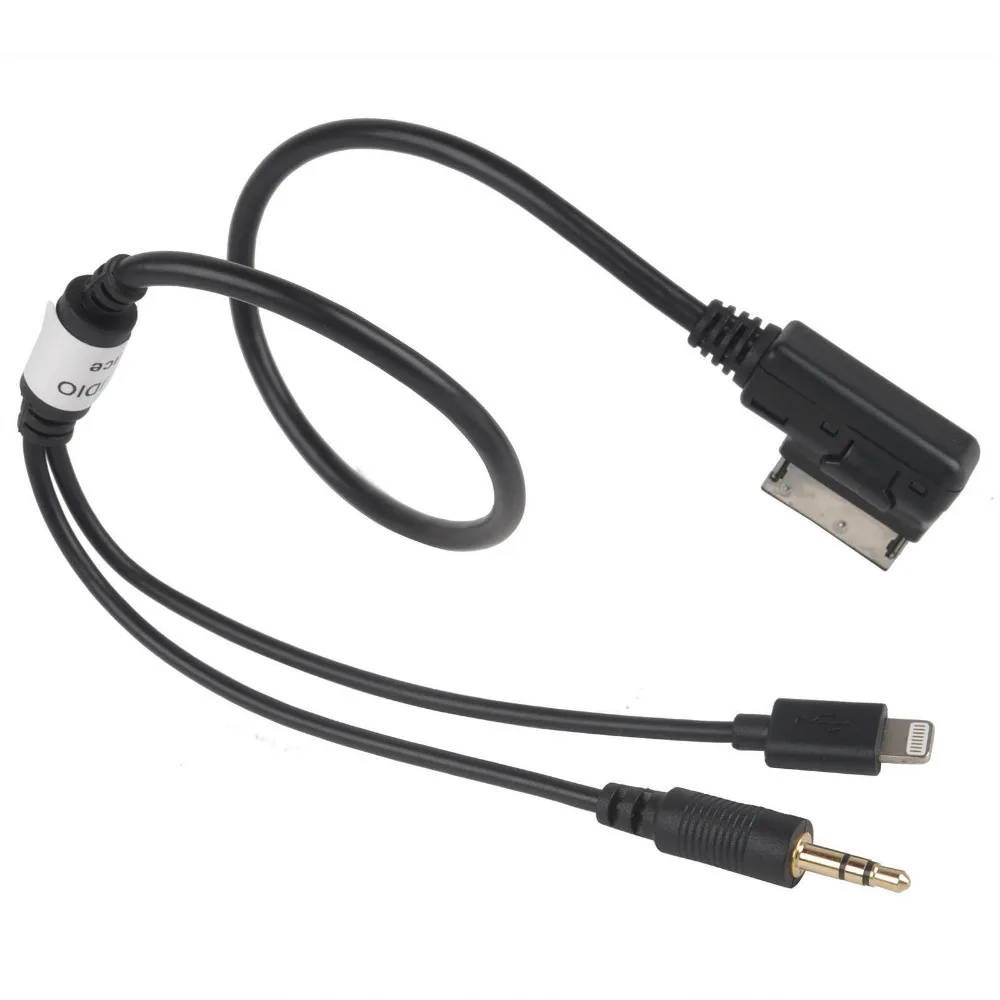 Lonleap автомобиля AMI MMI MP3 3 5 мм AUX аудио кабель адаптер для iPod iPhone Интерфейс Запчасти