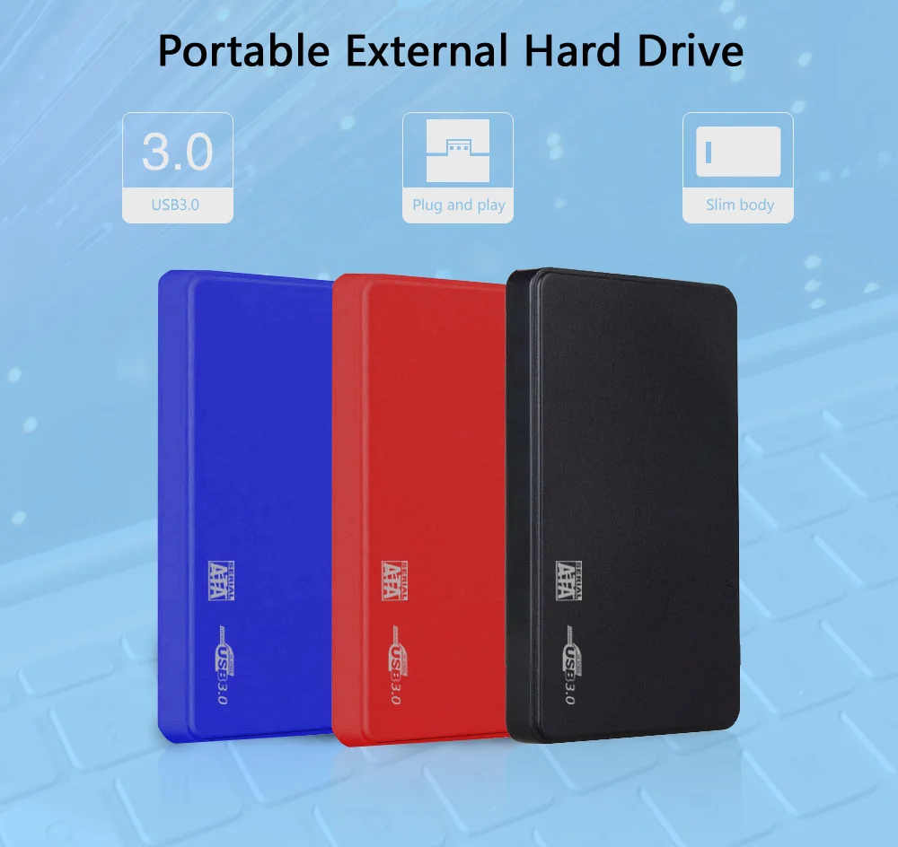 Тонкий внешний жесткий диск Disk500G 1 ТБ USB3.0 SATA портативный HDD совместимый с Xbox One/Xbox