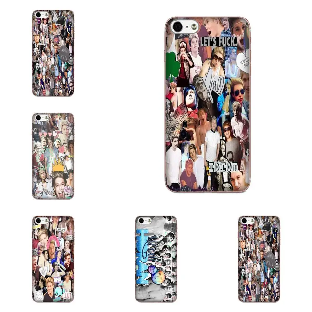Чехол из ТПУ с принтом для Apple iPhone X XS Max XR 4 4S 5 5C 5S SE 6 6S 7 8 Plus Niall Horan Collage Art | Мобильные