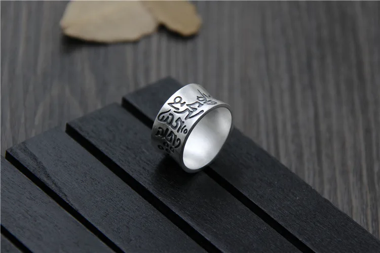 Буддийских оптовая шесть слов мантра кольцо чтобы сделать старый Тайский