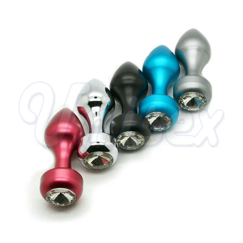 Crystal Jewelry Butt Plug Aluminum Alloy Anal Toys Sex for Male or female Adult Products |