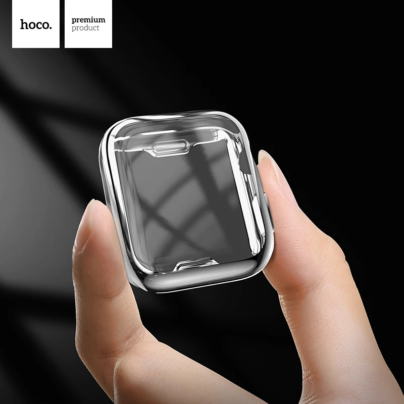 HOCO Ультра тонкий экран ТПУ Защитный чехол Оболочка 40мм 44мм Для Apple Watch iWatch Series 5 4