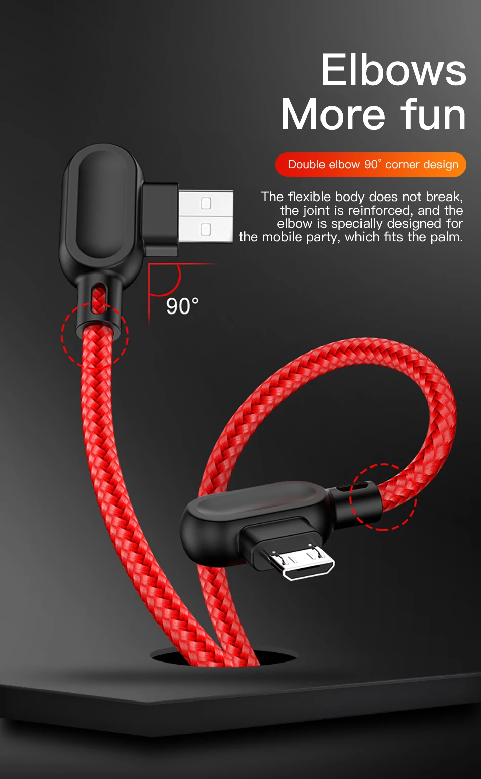 ACCEZZ 90 градусов локоть Micro USB кабель для Xiaomi Redmi 4 samsung Galaxy S7 S6 huawei Android зарядки данных телефон зарядное устройство кабель
