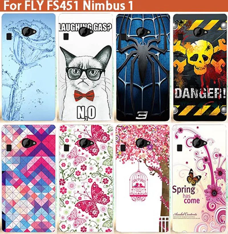 Чехол для Fly FS451 Nimbus 1 новый модный защитный чехол телефона DIY окрашенный Жесткий