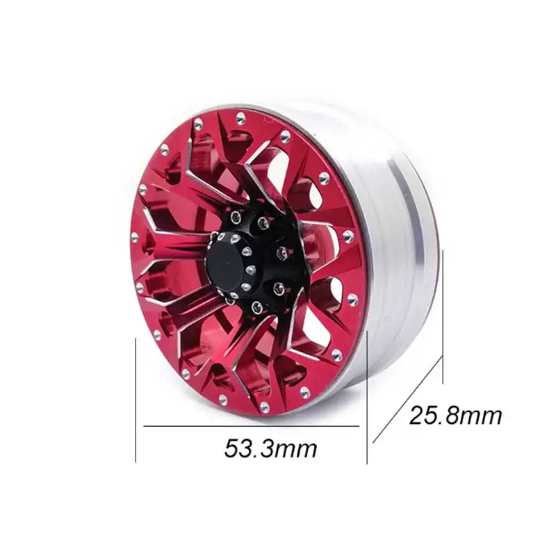 4 шт. колеса Beadlock из алюминиевого сплава 1 9 для 1/10 RC Гусеничный осевой SCX10 II 90046 TRX4 D90