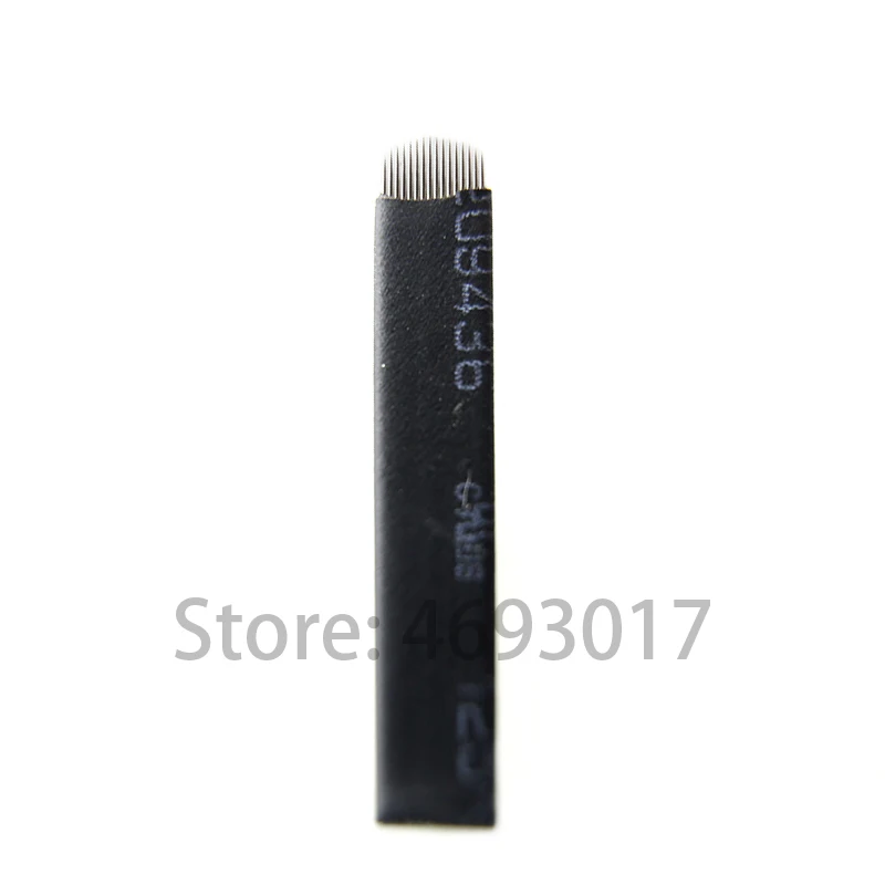 16u Лезвия для тату шт. 0,18 мм 500 Agulhas Ламина Para Tebori Flex Microblading Вышивка крестом иглы 12 14 16 18 U шпильки форма для ручная ручка для бровей - Габаритные размеры: 16u