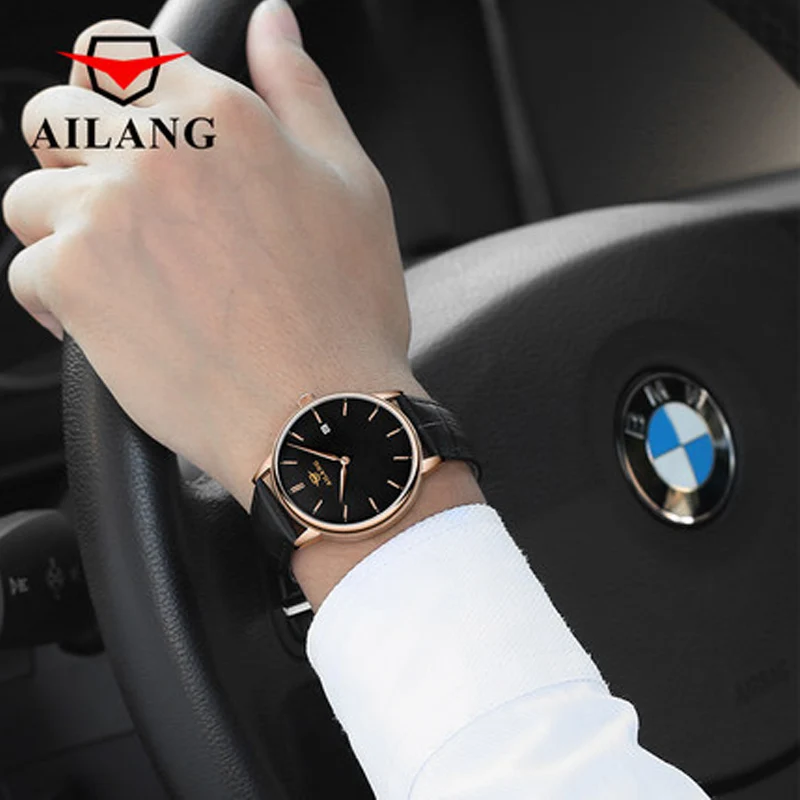 Мужские автоматические механические часы AILANG модные спортивные для отдыха