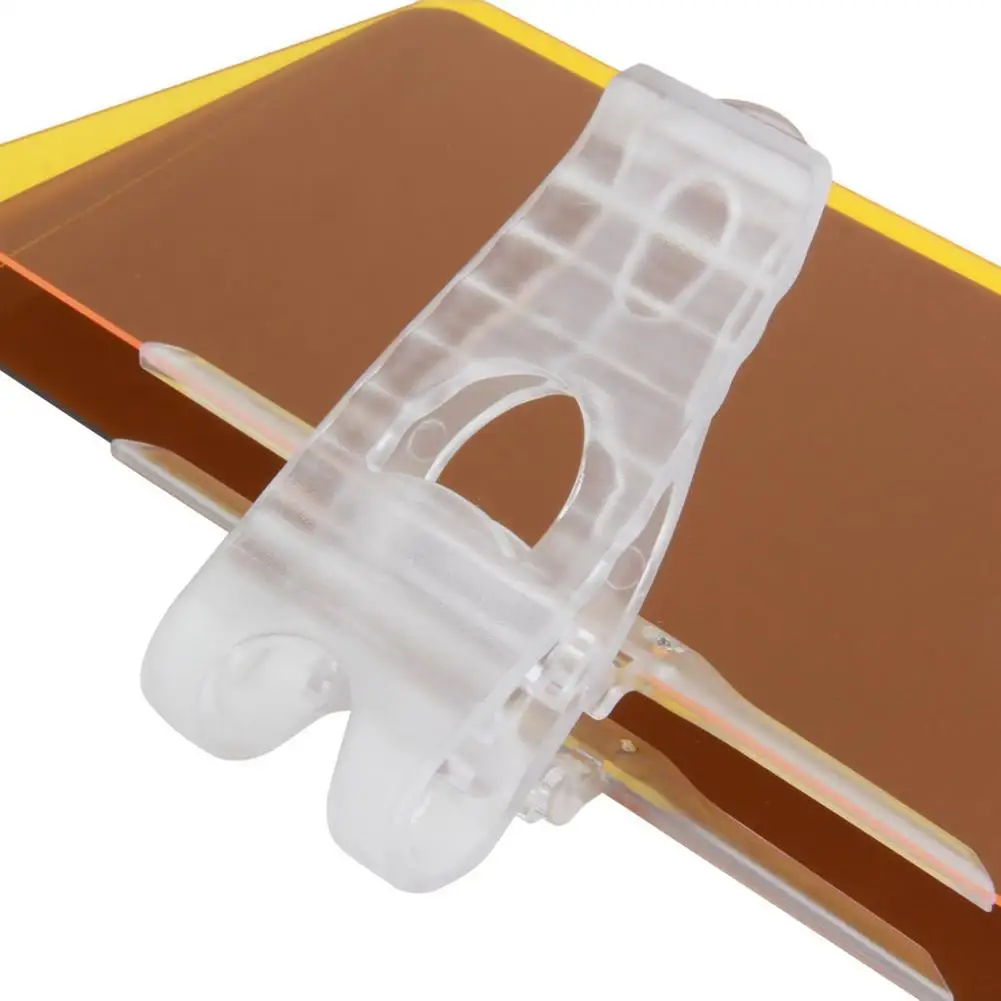 Автомобильный антиослепляющий солнцезащитный козырек с зажимом для очков