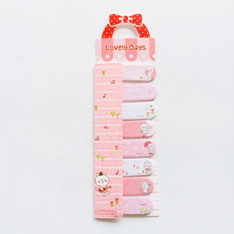 light pink A55 120 страниц/упаковка Kawaii Rabbit блокноты для заметок наклейка для планировщика школьные канцелярские принадлежности стикеры блокнот - Цвет: light pink