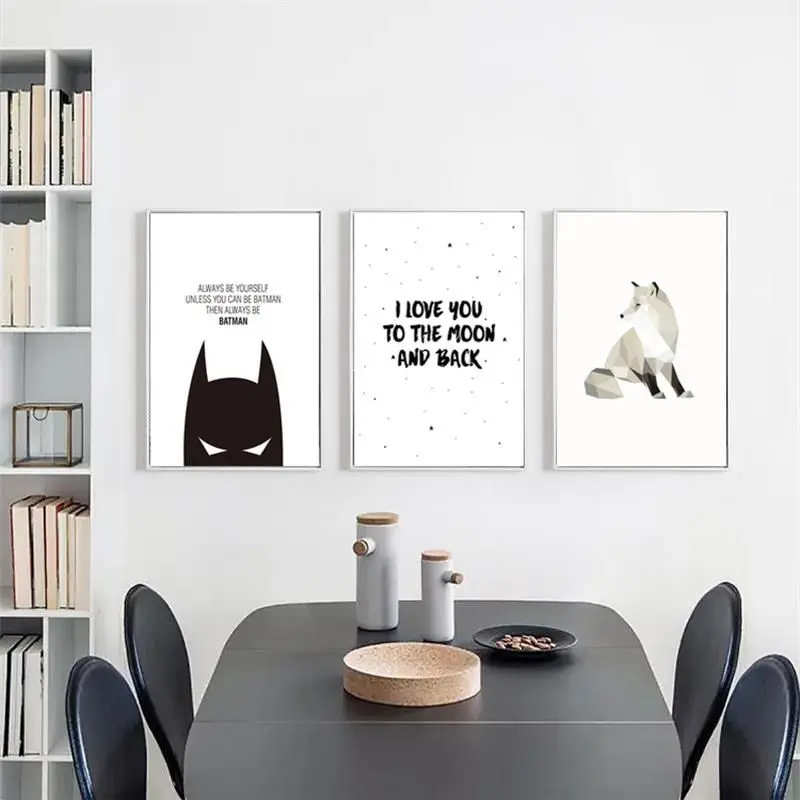 Nordic Canvas Painting Home Decor Letter Picture Wall Art Quote Print Living Room Bedroom Modern Europe Minimalist | Дом и сад
