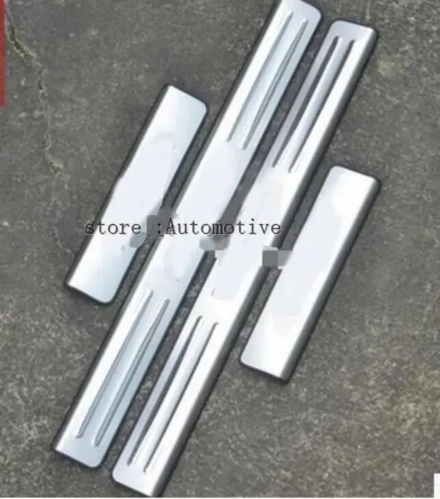 

stainless steel scuff plate door sill covers for BMW X5 E70 X6 E71 2010 2011 2014 2015 car styling auto accessories