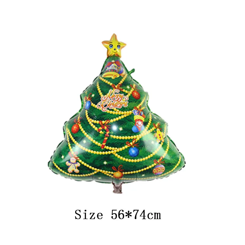 Christmas tree Рождественские шары рождественские украшения для дома Globos год Navidad фольгированные шары Детские подарки надувные игрушки - Цвет: Christmas tree