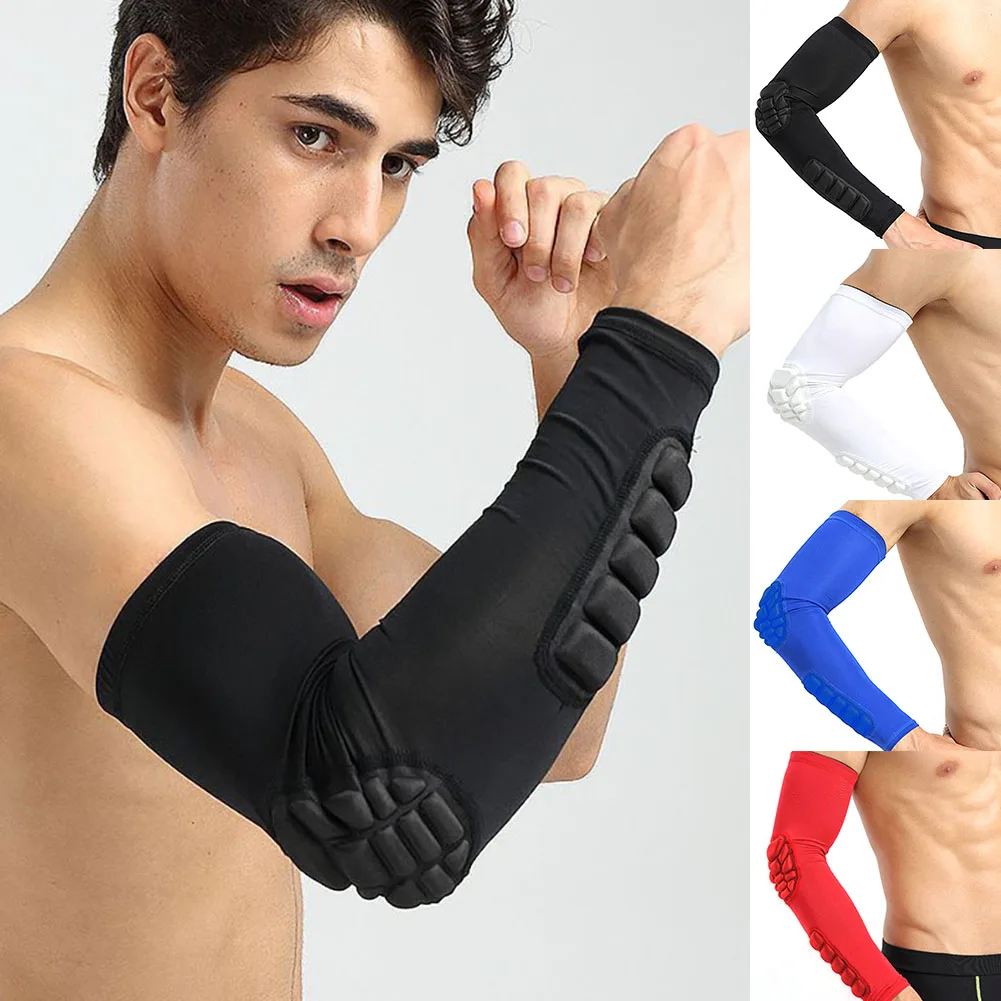 Новые Arrivials спортивные ударопрочные сотовые подушки Защита руки рукав Баскетбол