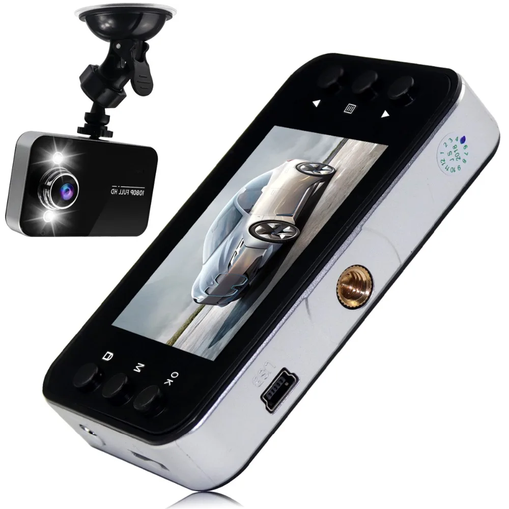 Автомобильный видеорегистратор 2 6 дюймов экран 1080 P HD мини dashcam Обнаружение