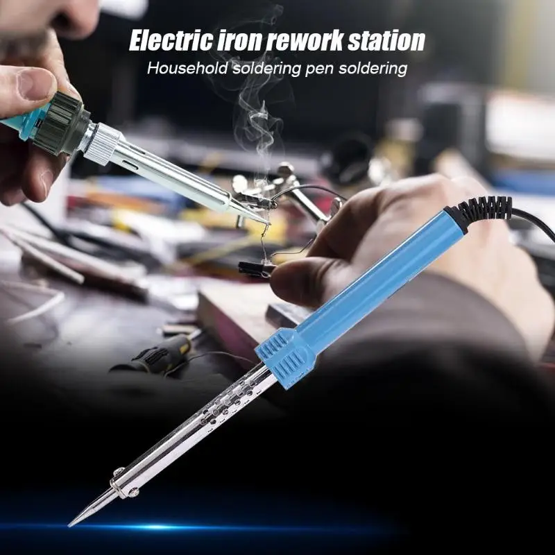 Новый Электрический паяльник с регулируемой температурой наладочная станция