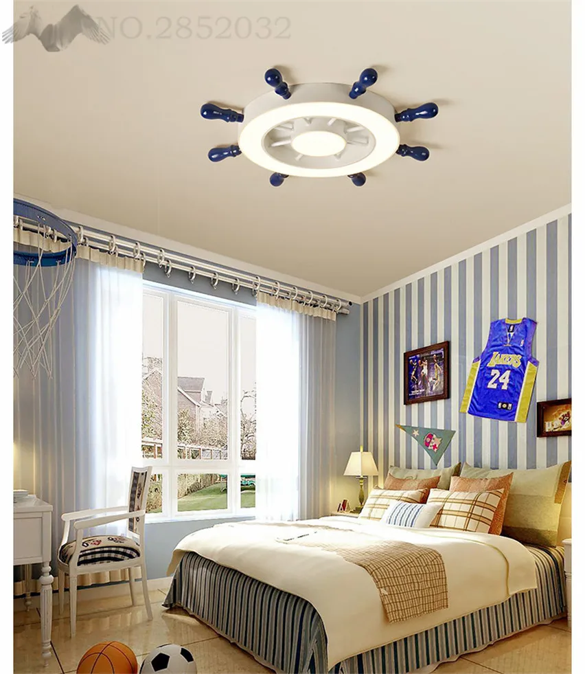 JW _ потолочные светильники в средиземноморском стиле для детской комнаты с