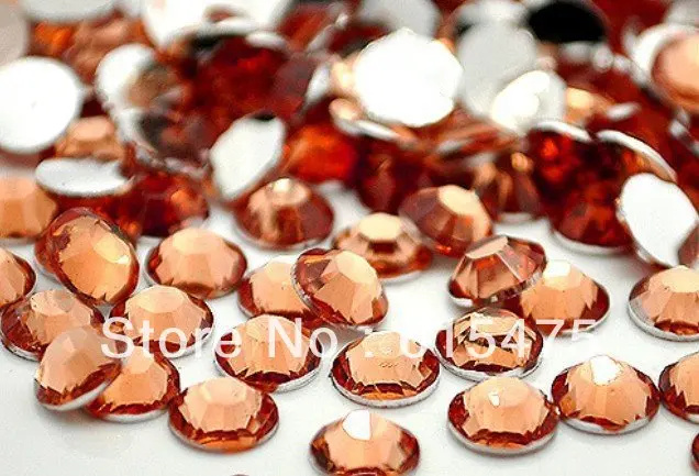 

3mm Lt.Peach Color SS10 crystal Resin rhinestones flatback,Nail Art Rhinestones,100,000pcs/bag