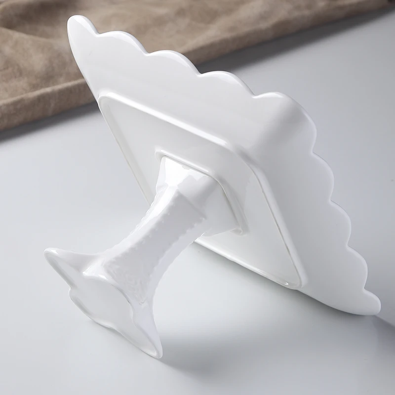 Керамический поднос с тиснением для белых фруктов блюдо торта креативная