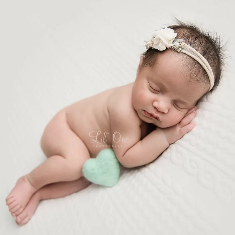 Новорожденный фотография ручной работы из фетра в форме сердца Мороженое