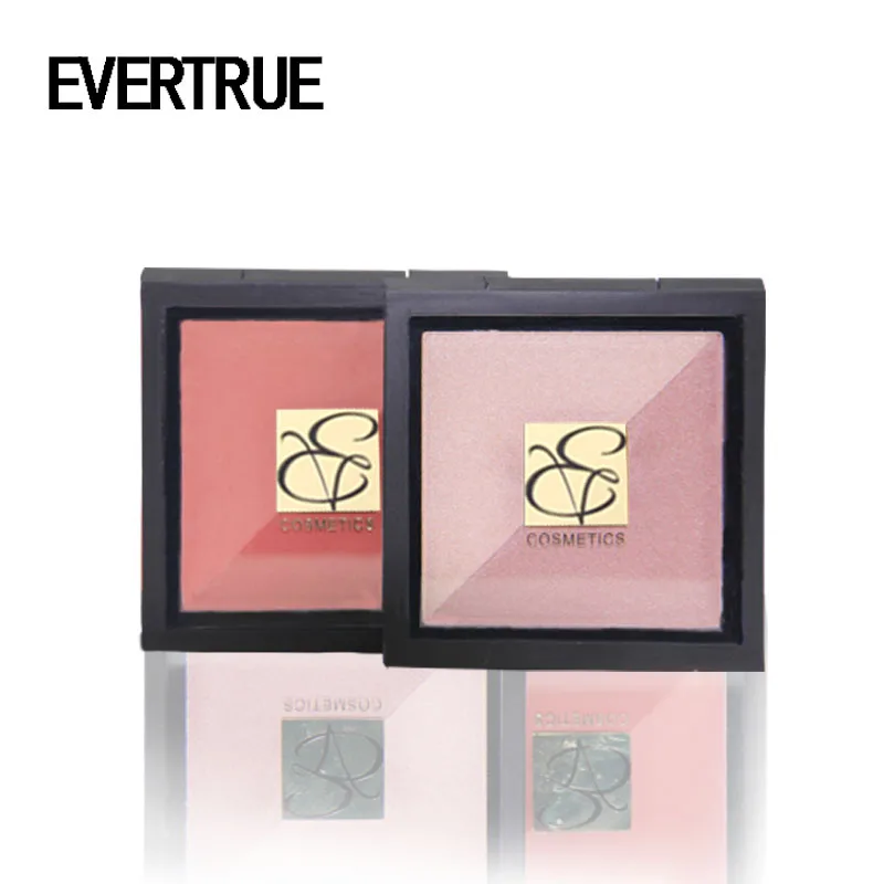 Evertrue лицом бренда Макияж Румяна 4 цвета различных Цвет порошок нажата основой