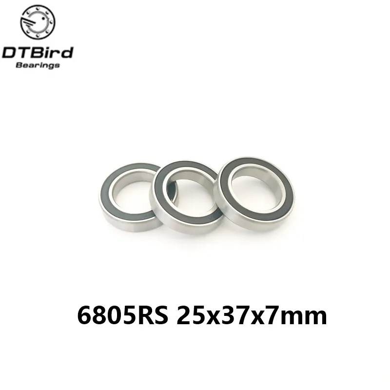 2 шт./лот 6805 2rs резиновое уплотнение гибридный керамический подшипник 25*37*7 мм 6805RS