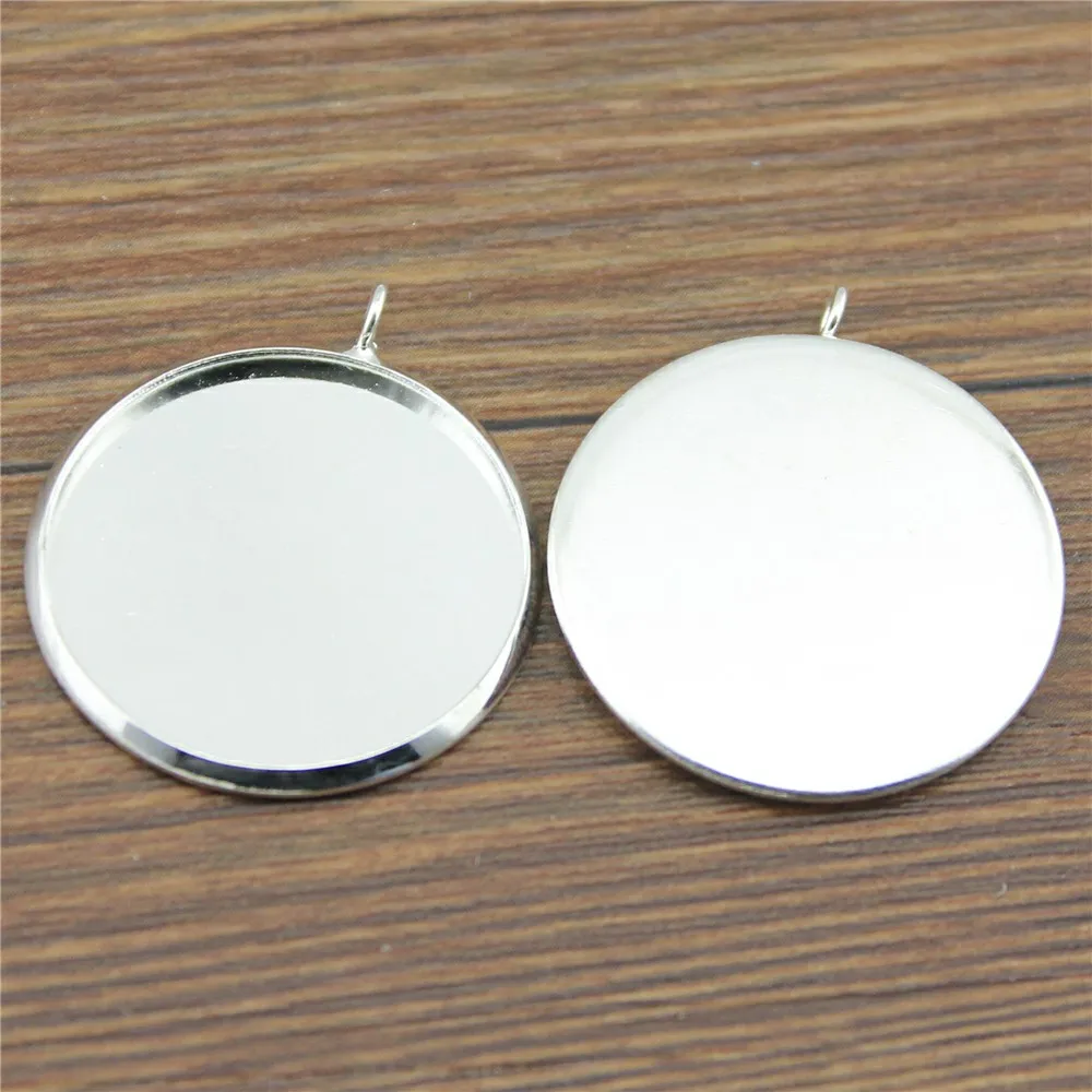 WYSIWYG 10шт. 6 Цветов Подходит 10/12/14/16/18/20/25мм Медный Материал База Для Подвески Камеи В Наборе С Шармами Подвеска Лоток.