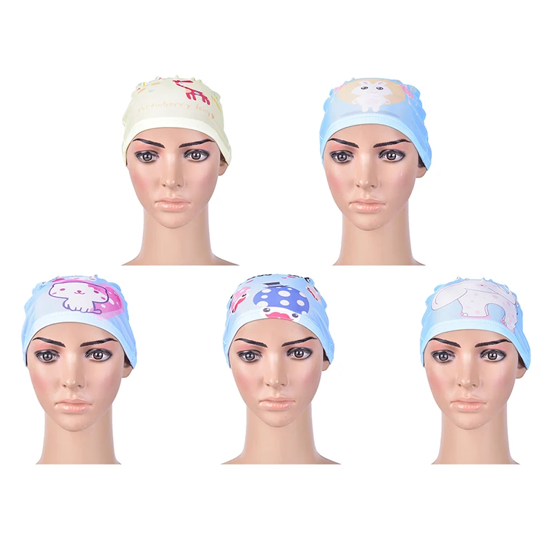 Детские плавающие шапочки из полиэстера Мультяшные для маленьких мальчиков и