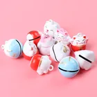 Колокольчики Jingle Mix Lucky Cat свободные железные шарики маленькие украшения для рождественской елки украшения домашние аксессуары 1 шт. 20x17 мм