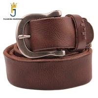fajarina unisex quality 38mm casual retro styles belts jeans mens black brown geunine leather belt for male female n17fj187