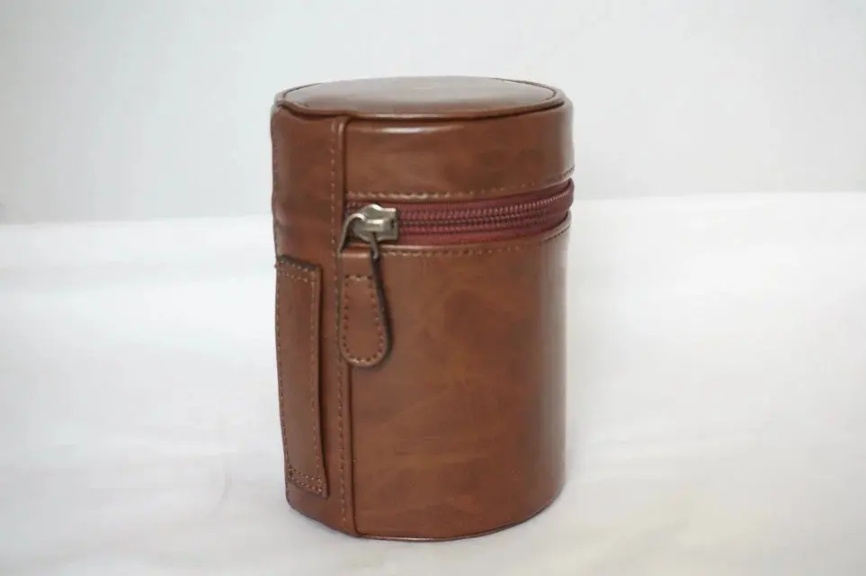 Coffee Color Новая сумка для объектива камеры чехол PU сумка подходит для Canon Nikon sony Pentax Fujifilm карман для объектива(S, M, L - Цвет: Coffee Color