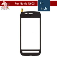 original 3 5 for nokia 603 n603 lcd touch screen digitizer sensor outer glass lens panel replacement