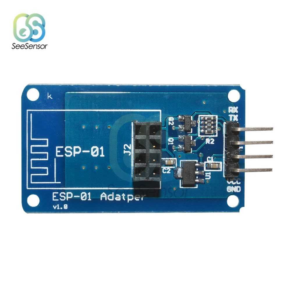 ESP8266 Φ ESP01 модуль беспроводного адаптера с последовательным Wi-Fi 3 В 5 совместимая