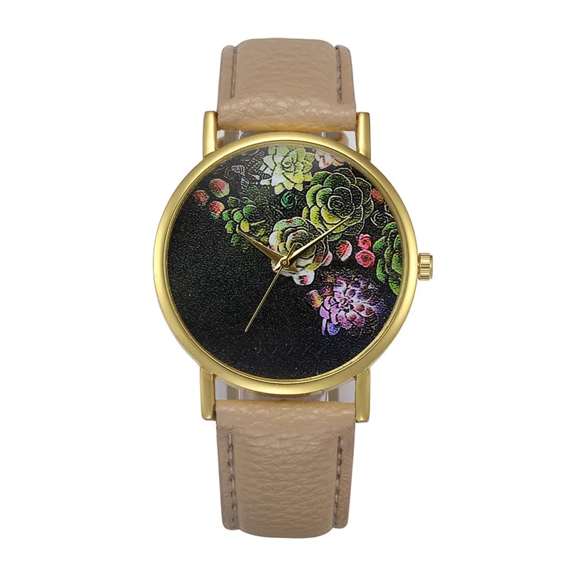 Модные мужские наручные часы с кожаным ремешком деловые водонепроницаемые