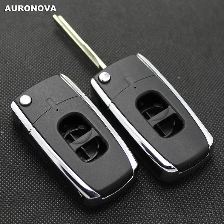Auronva новый обновленный складной чехол для ключей Mazda 323 Family 2 кнопки