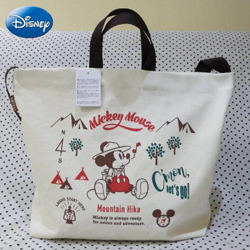 Disney женская сумка с Микки Маусом Большая вместительная ручная модная для девочек