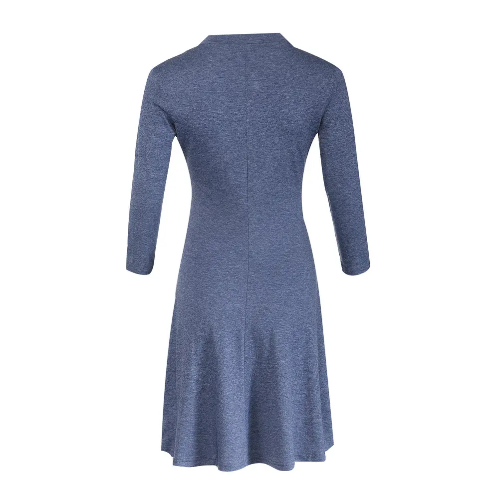 Zmvkgsoa Women Long Sleeve Casual Dress Female Autumn Zipper Sexy Mini Dresses Vestidos De Festa Y10034 | Женская одежда