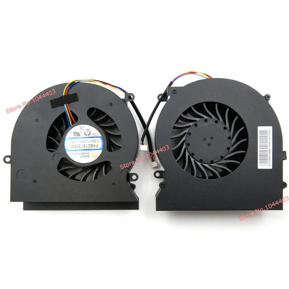Ноутбук Процессор вентилятор охлаждения для MSI GT62VR 6RD GT62VR 6RE GT62VR 7RE Dominator Pro 16L1 16L2 Процессор графического процессора вентилятор 12В 0.65A 4-контактный