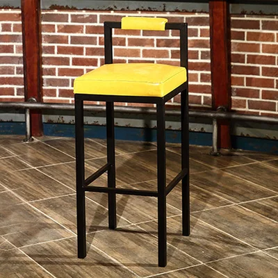 Скандинавский современный минималистичный барный стул домашний из кованого