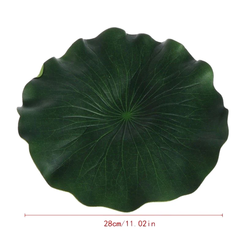 28cm(1Pc) 5 шт. искусственный Лотос водяная Лилия плавающий цветок пруд бак растение Лист Орнамент 10 см дом Свадьба Сад Пруд бассейн Украшение - Цвет: 28cm(1Pc)