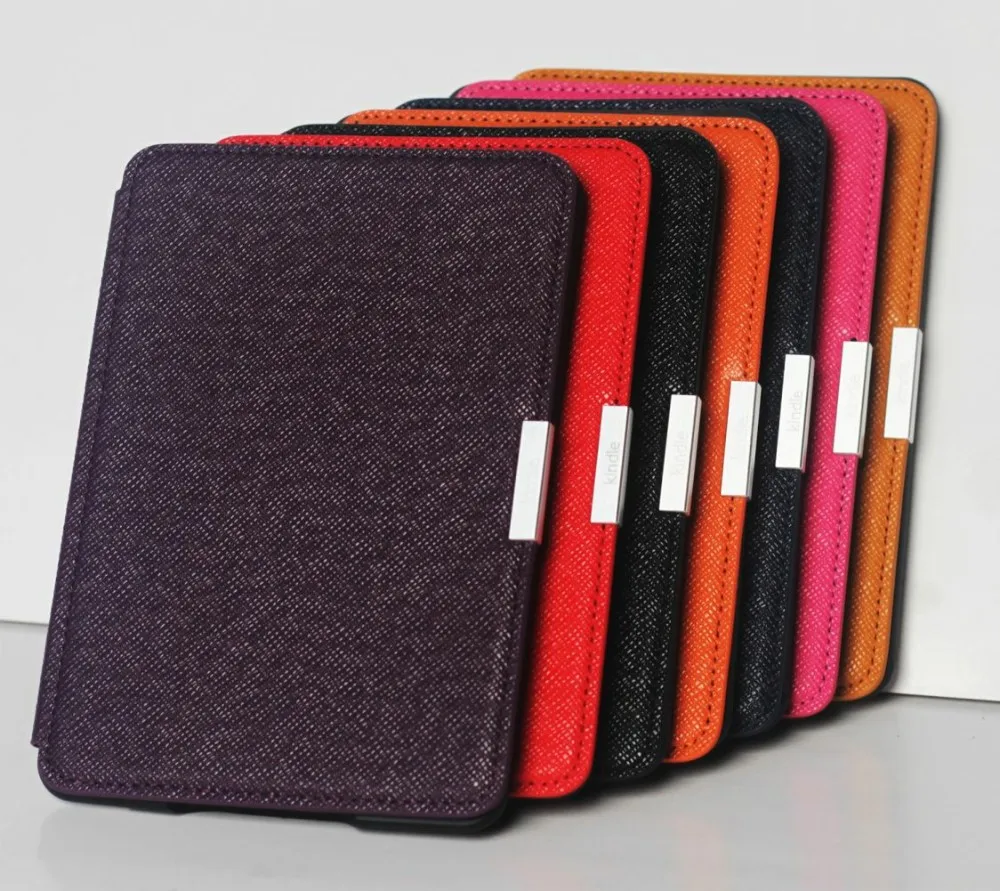 Новый оригинальный 1:1 тонкий кожаный умный чехол для нового Amazon Kindle Paperwhite 6 дюймов