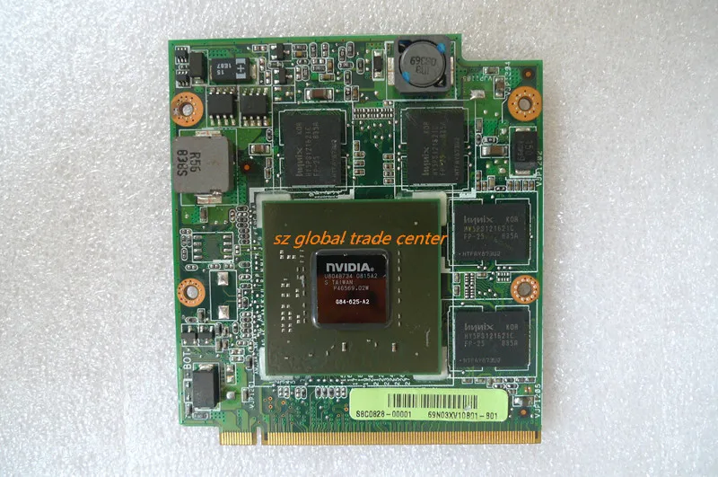

Оригинальная vga-карта для Asus F8SN X56SN V1SN VX2SE M50SV X55SV 9500M GS 512MB MXM II, G84-625-A2 p/n: 8G28AS0313, полностью протестирована
