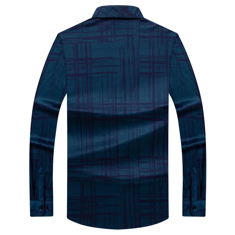 Мужская одежда больших размеров 8XL 6XL 5XL 2018 с длинными рукавами гавайская рубашка