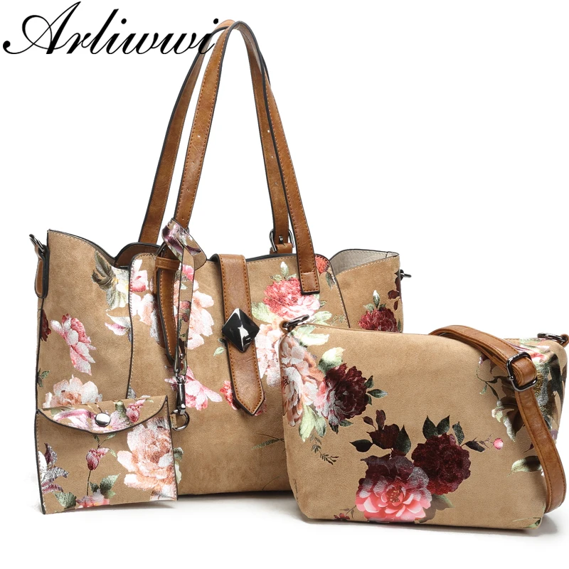 Arliwwi новые женские сумки из синтетической кожи Женская вместительная элегантная