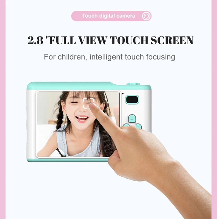 KOMERY Children’s Digital Camera Kid’s Camcorder Cute Camera 2.4 Inch Screen Up To 2300 Photos 2.5h Video Best Gift For Children